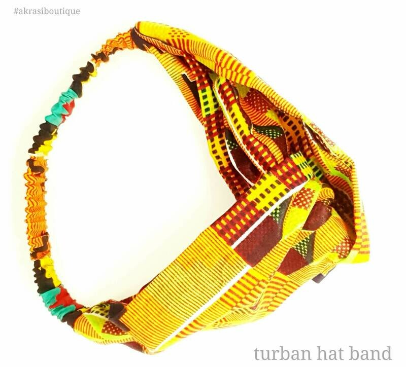 Custom handmade Kente hatband for Freestyle