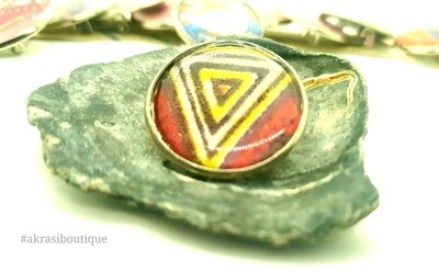 African wax print button pins | dashiki button pin