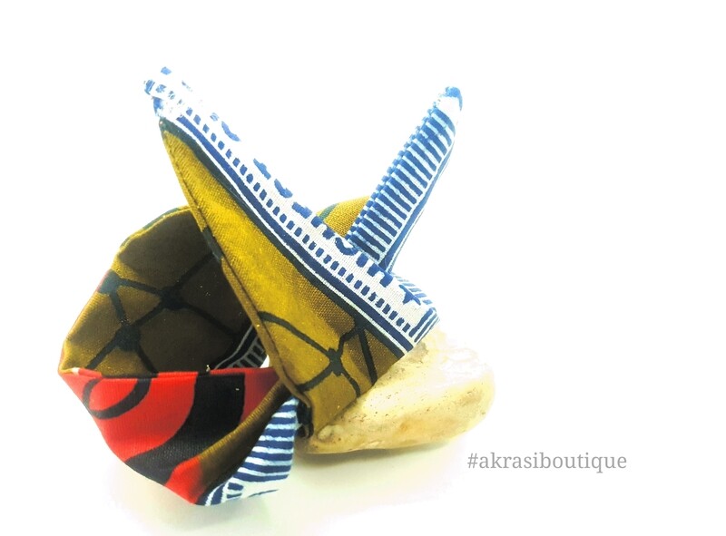 Ankara print wire twist bun tie | African print bun wrap | Ankara print headtie | wire hair tie