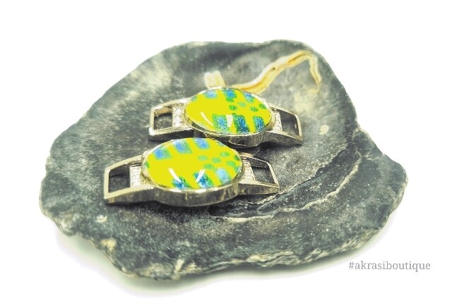 African wax kente print shoe tag | kente lace locks | clothing accessories