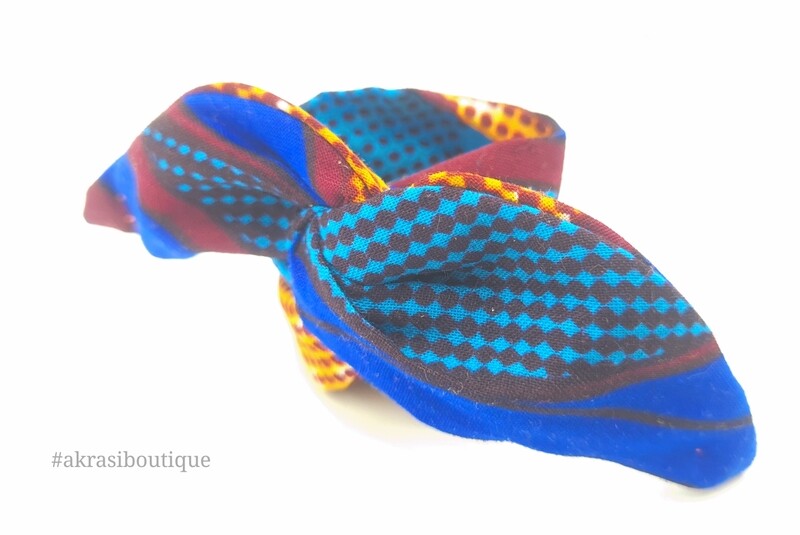 Ankara print wire twist bun tie | African print bun wrap | Ankara print headtie | wire hair tie