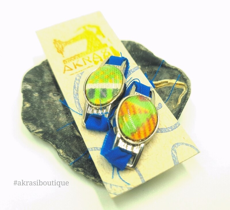 African wax kente print shoe tag | kente lace locks | clothing accessories