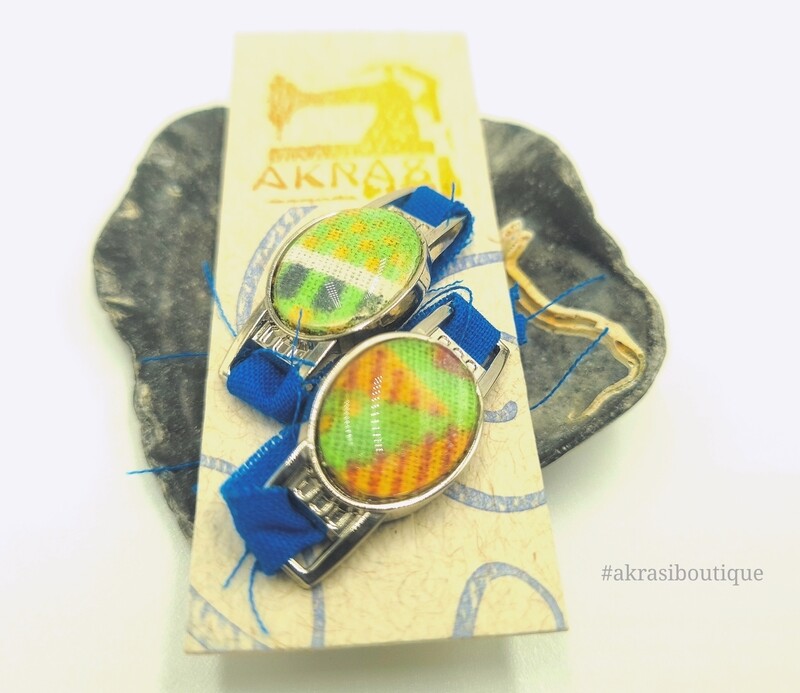 African wax kente print shoe tag | kente lace locks | clothing accessories