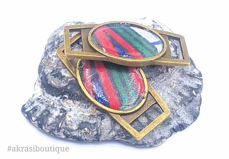 African wax print shoe tag | ankara lace locks | clothing accessories