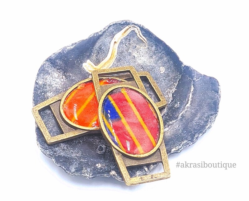 African wax kente print shoe tag | kente lace locks | clothing accessories