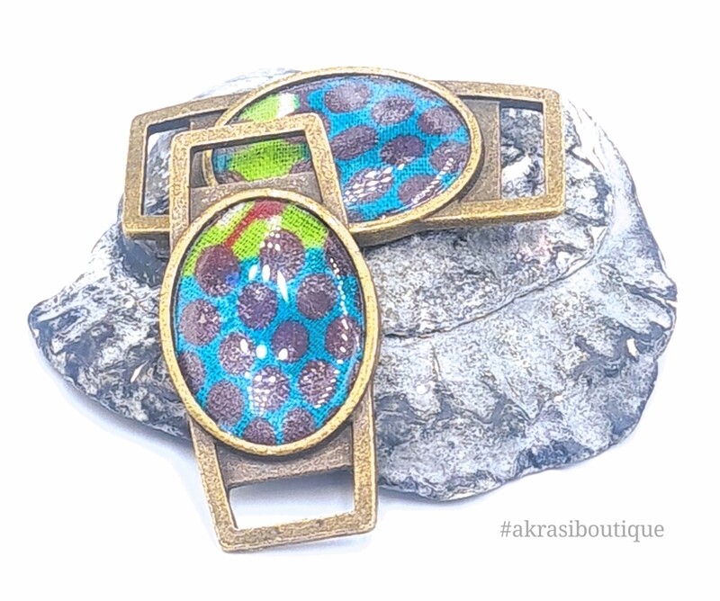 African wax print shoe tag | ankara lace locks | clothing accessories