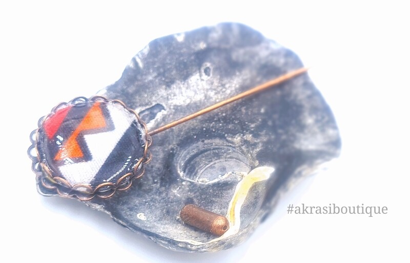 Kente detail lapel pin | contemporary kente pin | hat pin