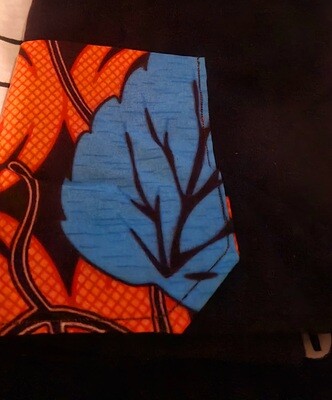 Leaves T-shirt and chokoto Black