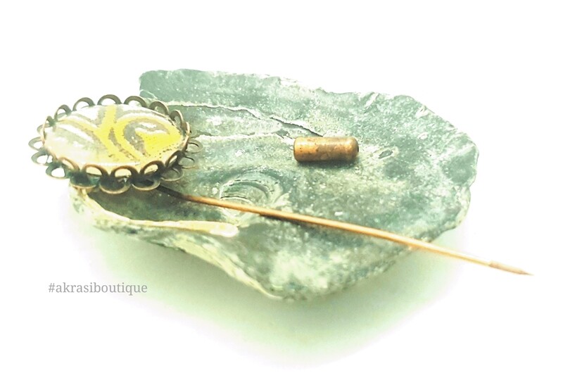 Dashiki detail lapel pin | ankara scarf pin | hat pin