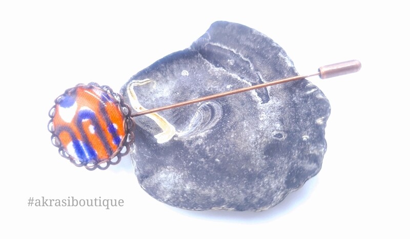 Sci funk collection lapel pin | ankara scarf pin | hat pin