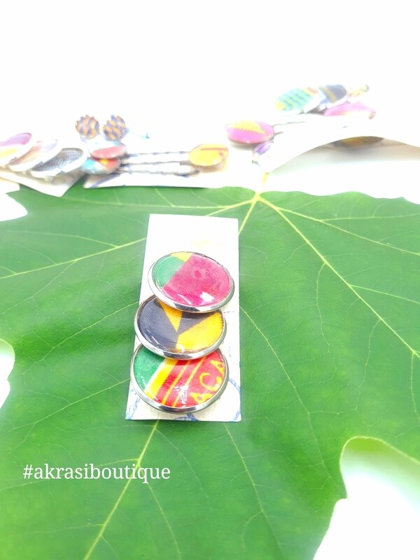 Kente-tastic button pins | kente badge