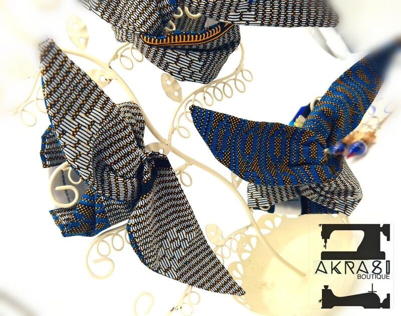 Ankara print wire twist bun tie | African print bun wrap | Ankara print headtie | wire hair tie