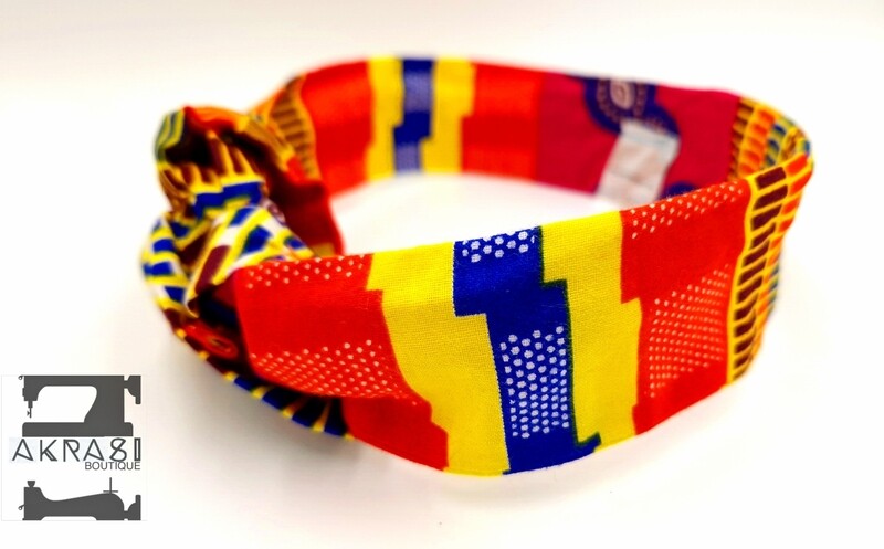 Supreme Kente print wire twist hair tie | hair wrap | headband | African print headwrap | Ankara print wire headtie | wire hair tie