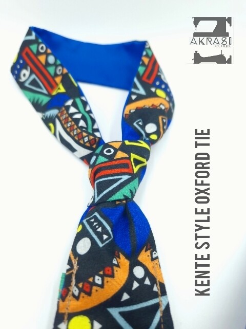 Custom handmade Kente necktie