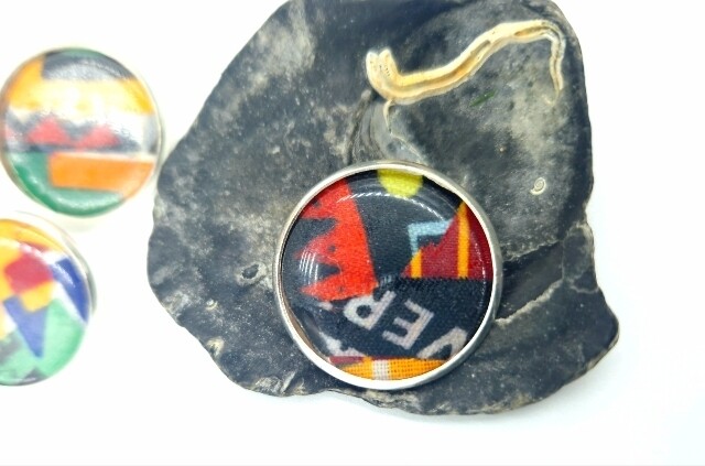 Ankara alchemy mashup collection button pins | dashiki and kente button pin