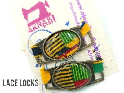 Ankara alchemy collection shoe tag | ankara lace locks | clothing accessories