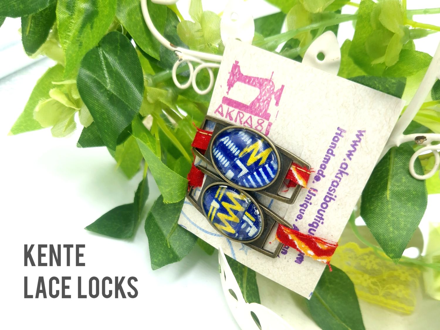 Ankara alchemy collection shoe tag | kente lace locks | clothing accessories