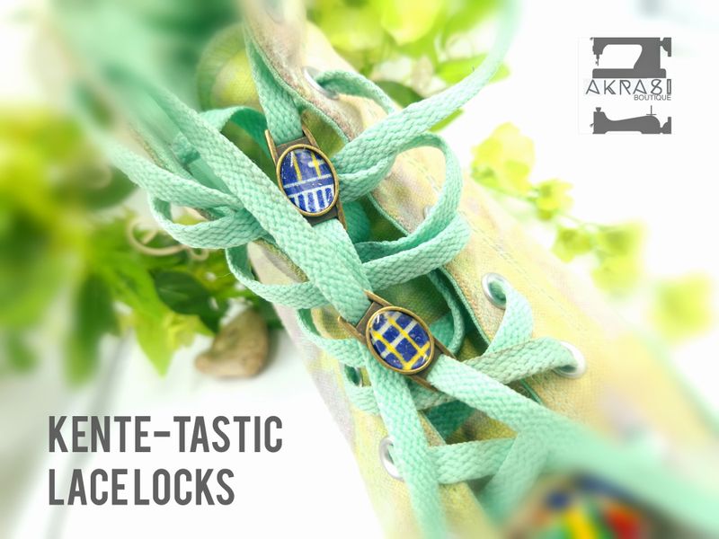 Ankara alchemy collection shoe tag | kente lace locks | clothing accessories