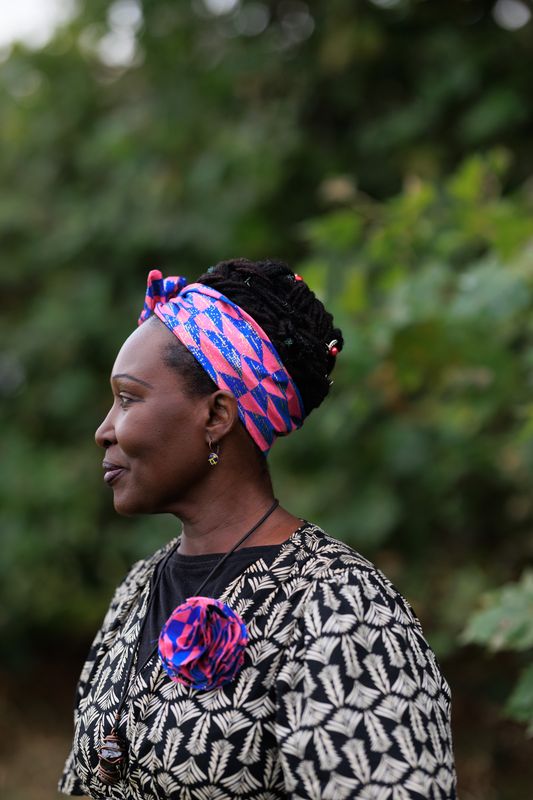 Classic Kente in shocking pink and gold print wire twist hair tie | hair wrap | headband | African print headwrap | Ankara print wire headtie | wire hair tie