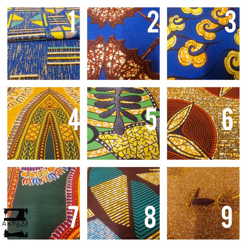 Custom order snood in classic kente for Melanie  -work in progress...
