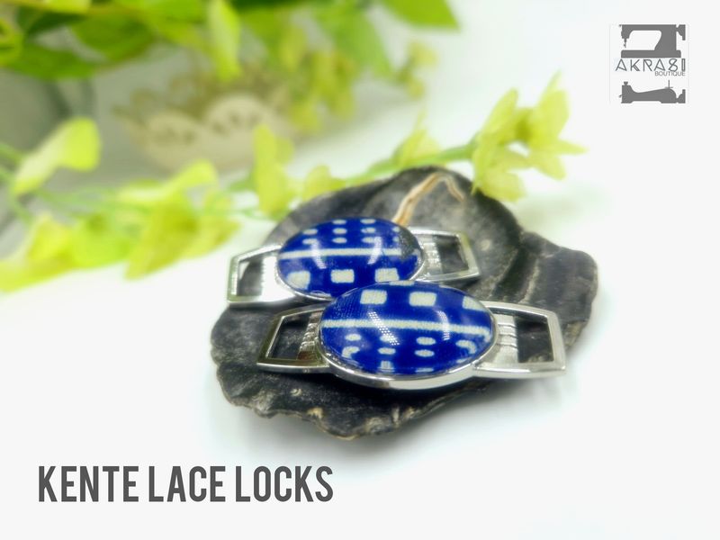 Ankara alchemy collection shoe tag | kente lace locks | clothing accessories