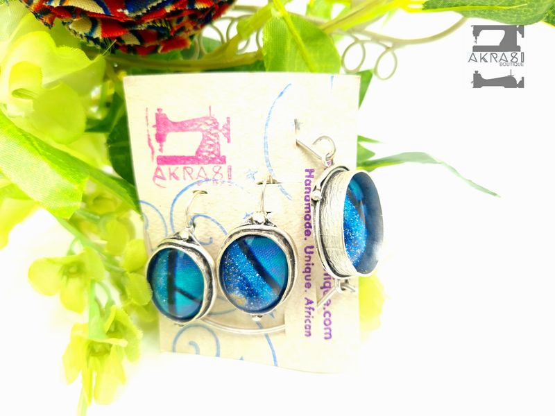 Prempeh collection accessory set includes silver bracelet and matching drop earrings