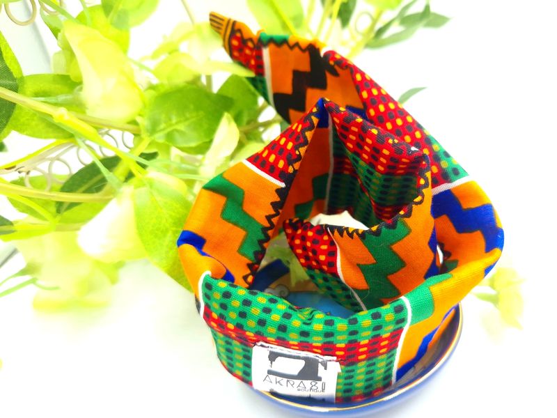 Wire twist bun tie | African print bun wrap | Ankara print wire hair tie