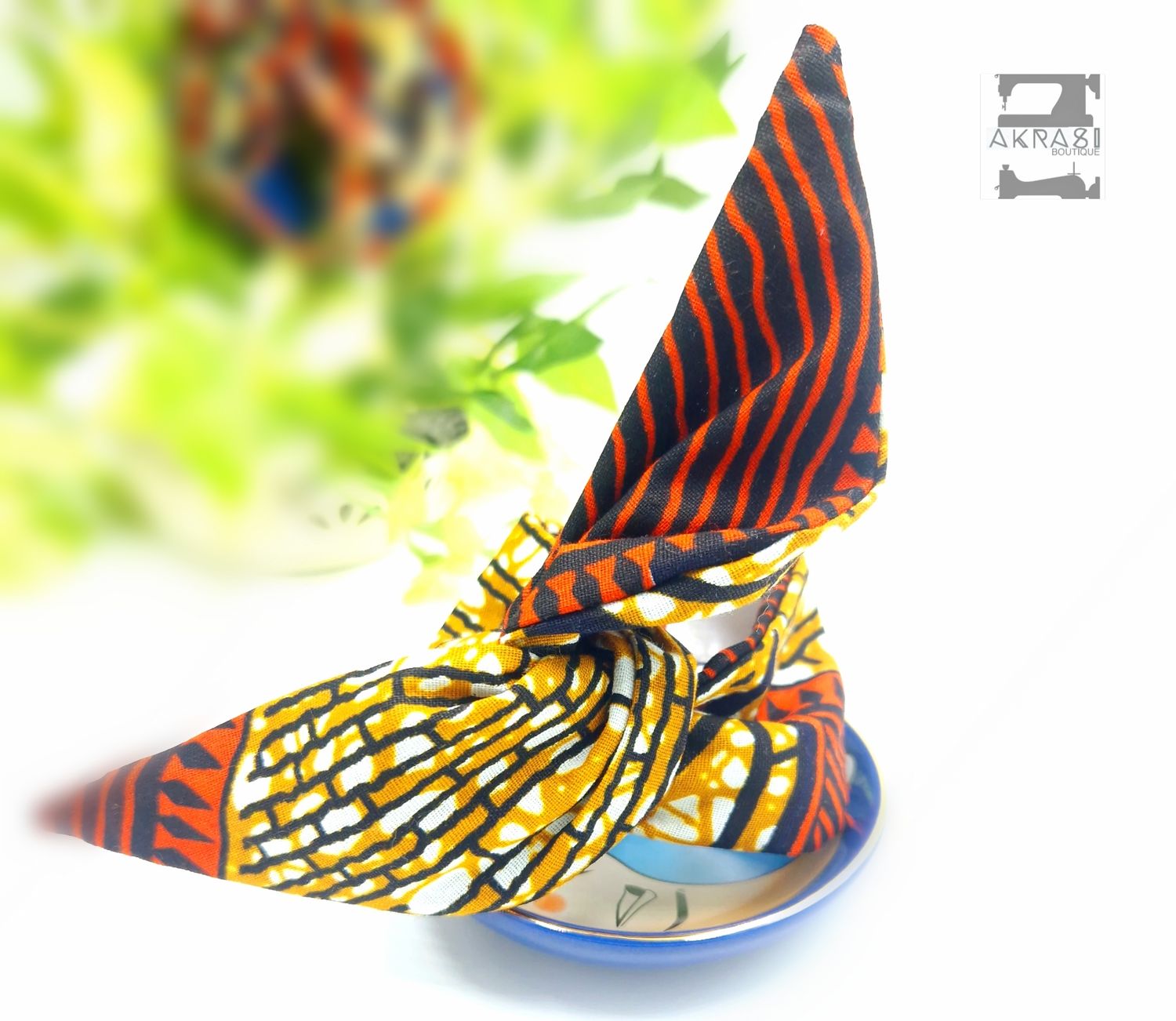 Wire twist bun tie | African print bun wrap | Ankara print wire hair tie