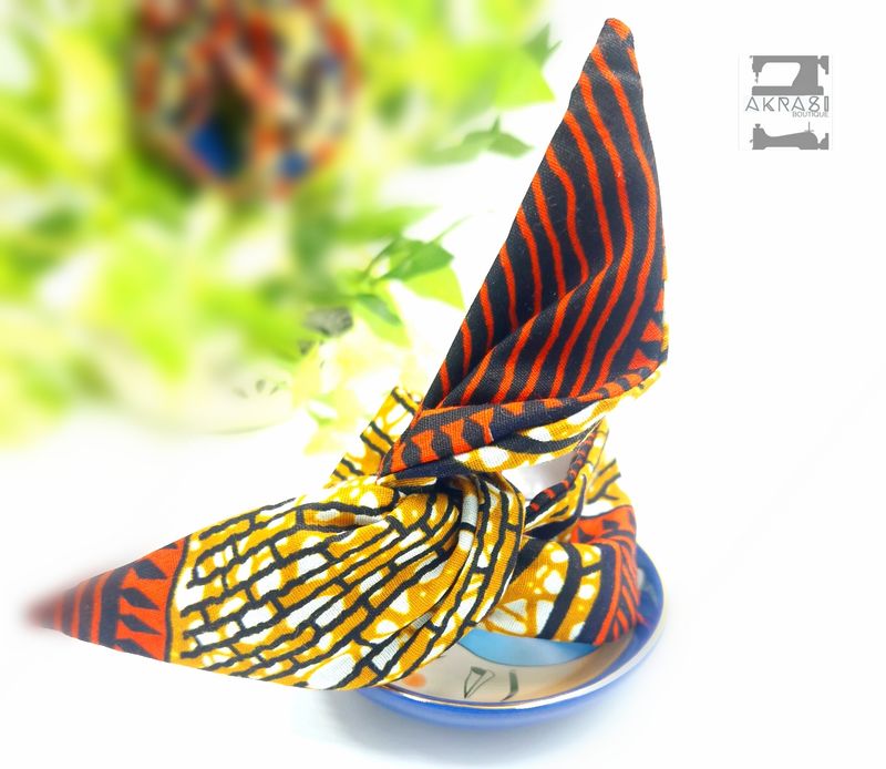 Wire twist bun tie | African print bun wrap | Ankara print wire hair tie