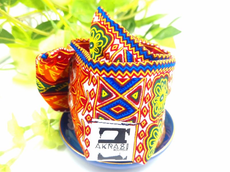 Wire twist bun tie | African print bun wrap | Ankara print wire hair tie