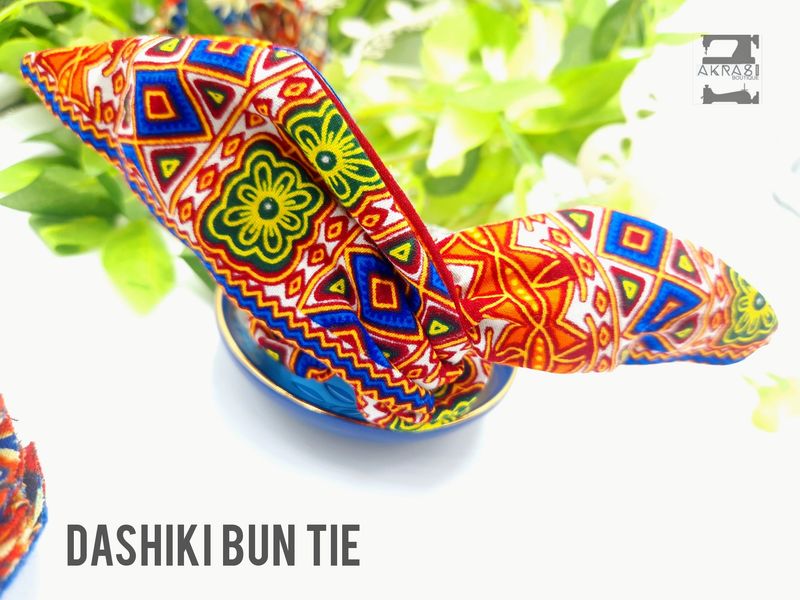 Wire twist bun tie | African print bun wrap | Ankara print wire hair tie