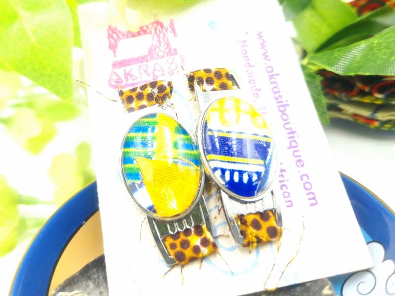 Ankara alchemy collection shoe tag | kente lace locks