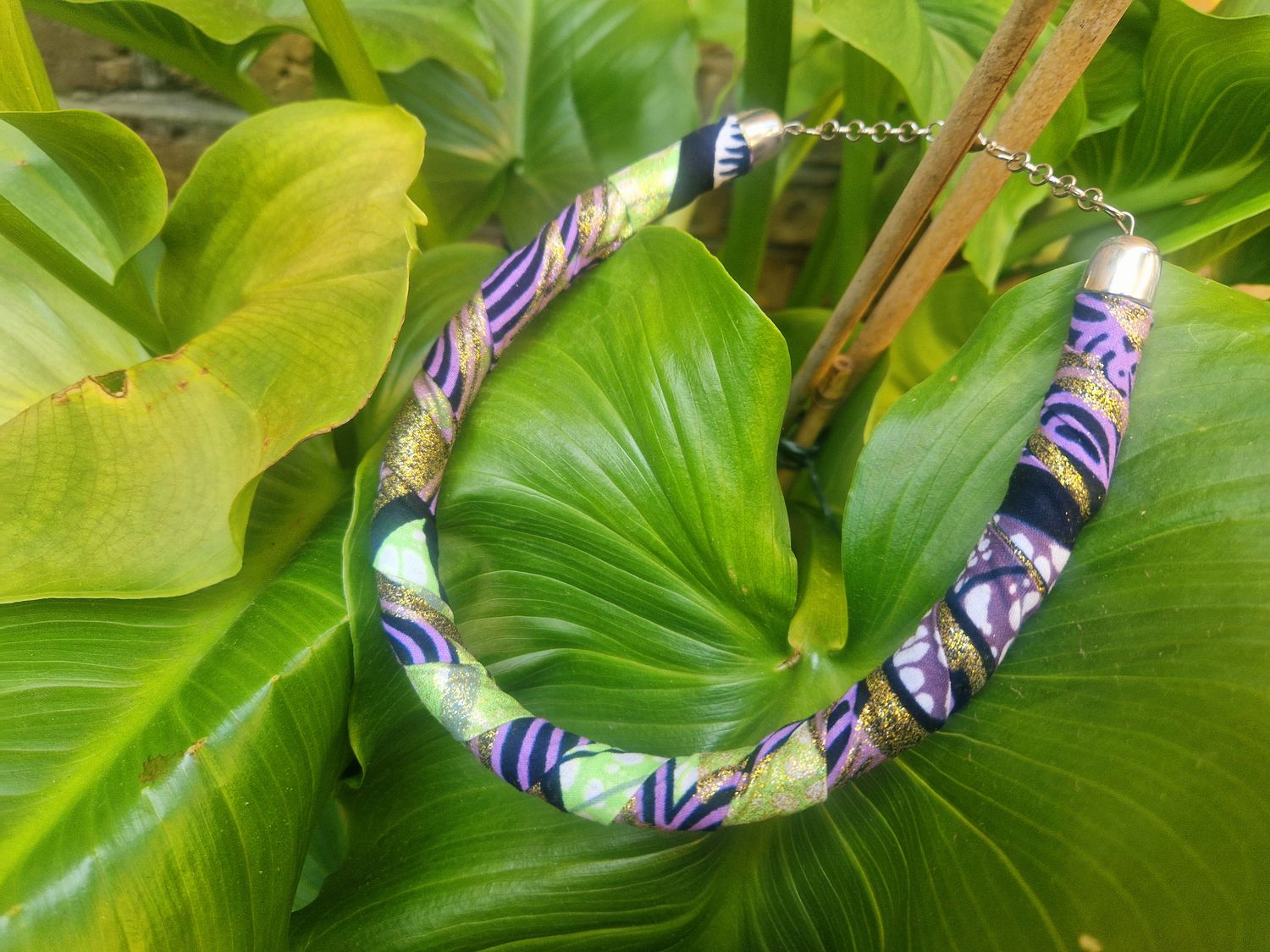 Revamped Ankara choker