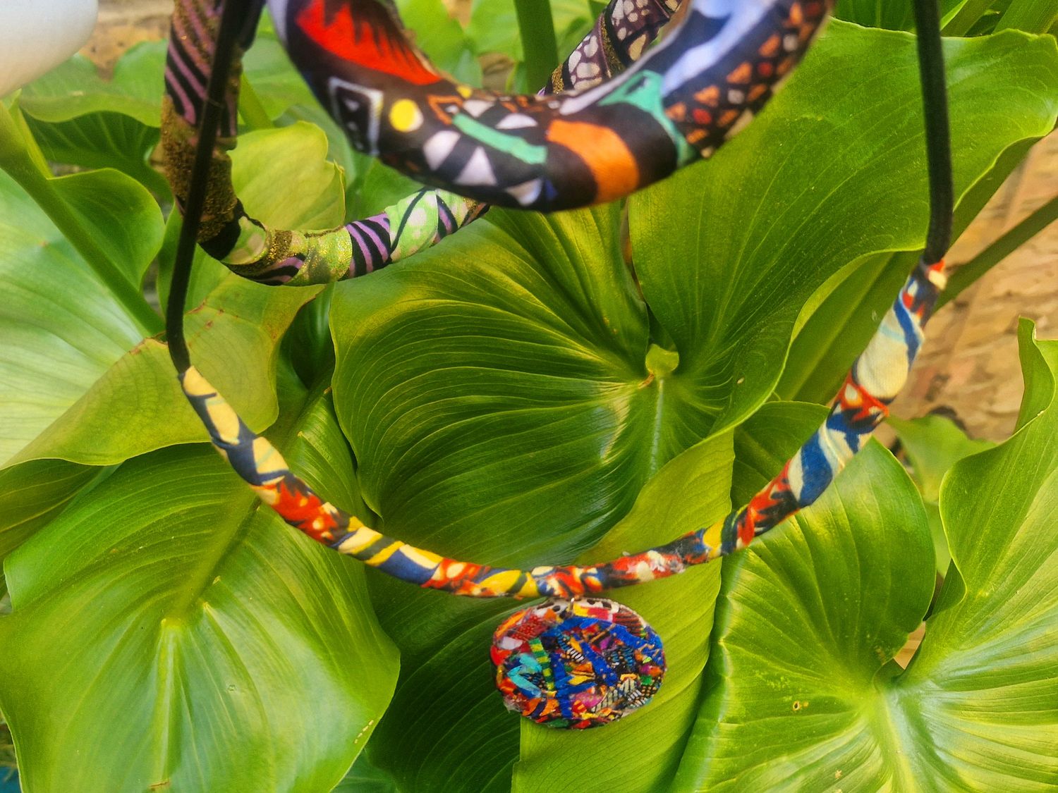 Revamped Ankara choker