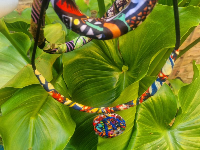Revamped Ankara choker