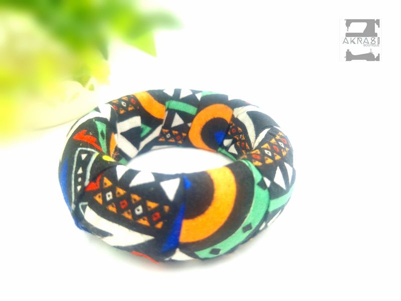 Upcycled ankara bracelet