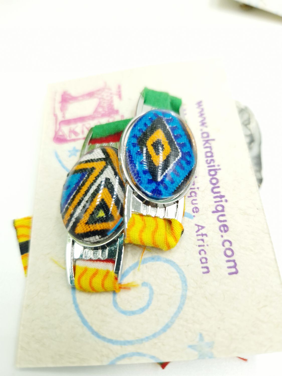 Ankara alchemy collection shoe tag | kente lace locks | clothing accessories