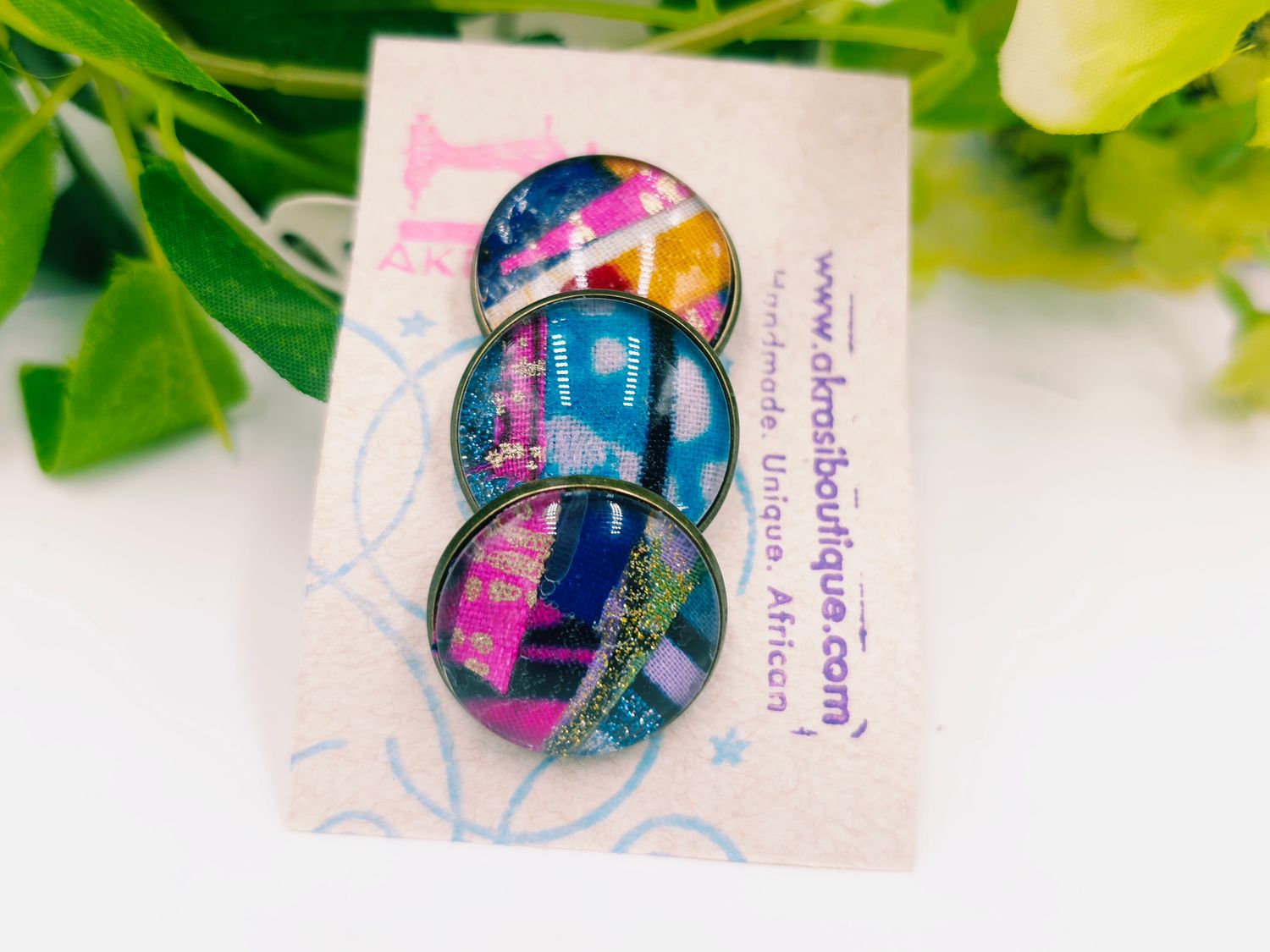African wax print button pins | Ankara button pin | Kente pin African wax print button pins | Ankara button pin | Kente pin