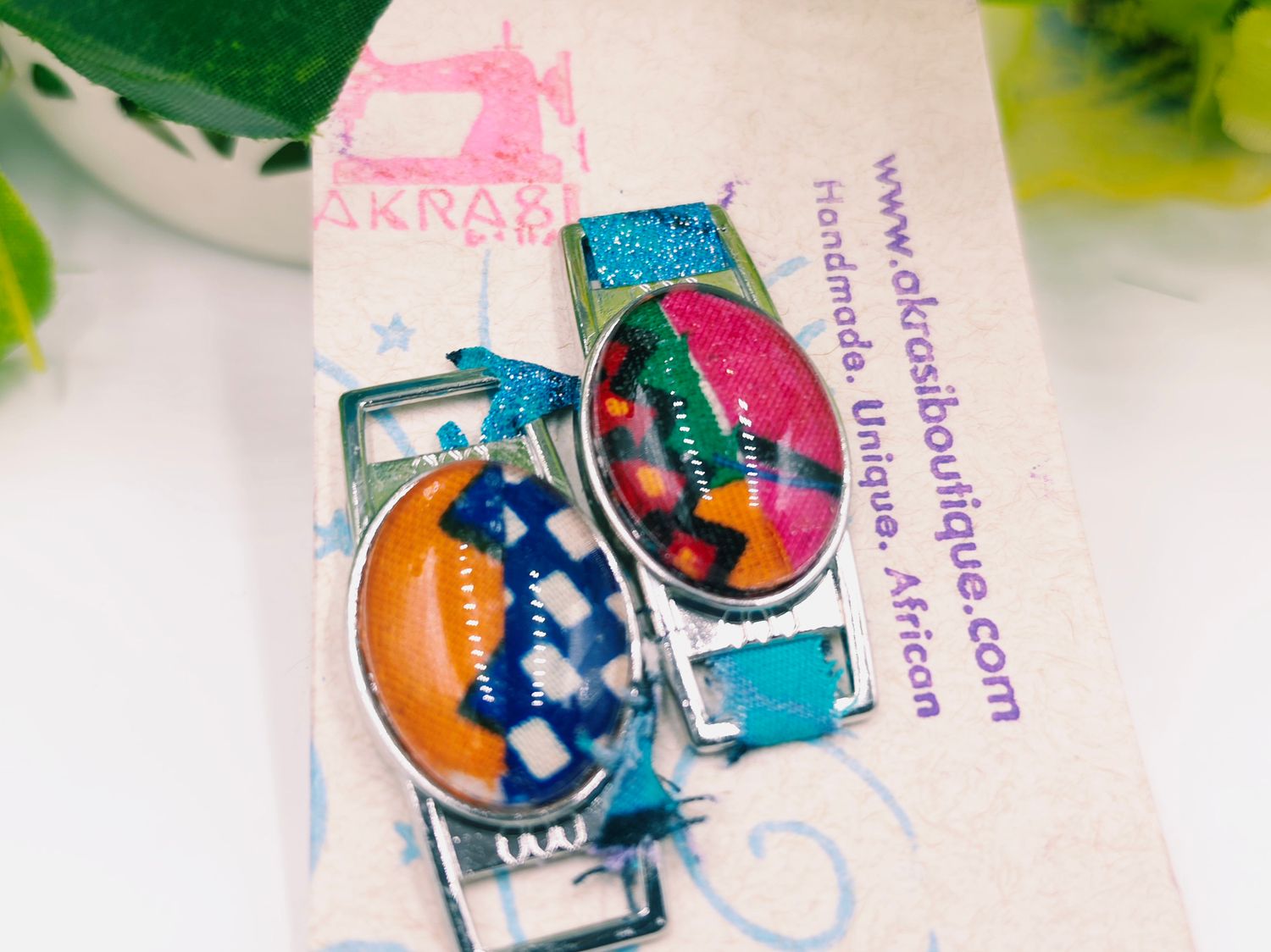 Ankara alchemy collection shoe tag | kente lace locks | clothing accessories Ankara alchemy collection shoe tag | kente lace locks | clothing accessories