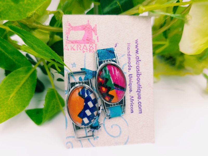 Ankara alchemy collection shoe tag | kente lace locks | clothing accessories
