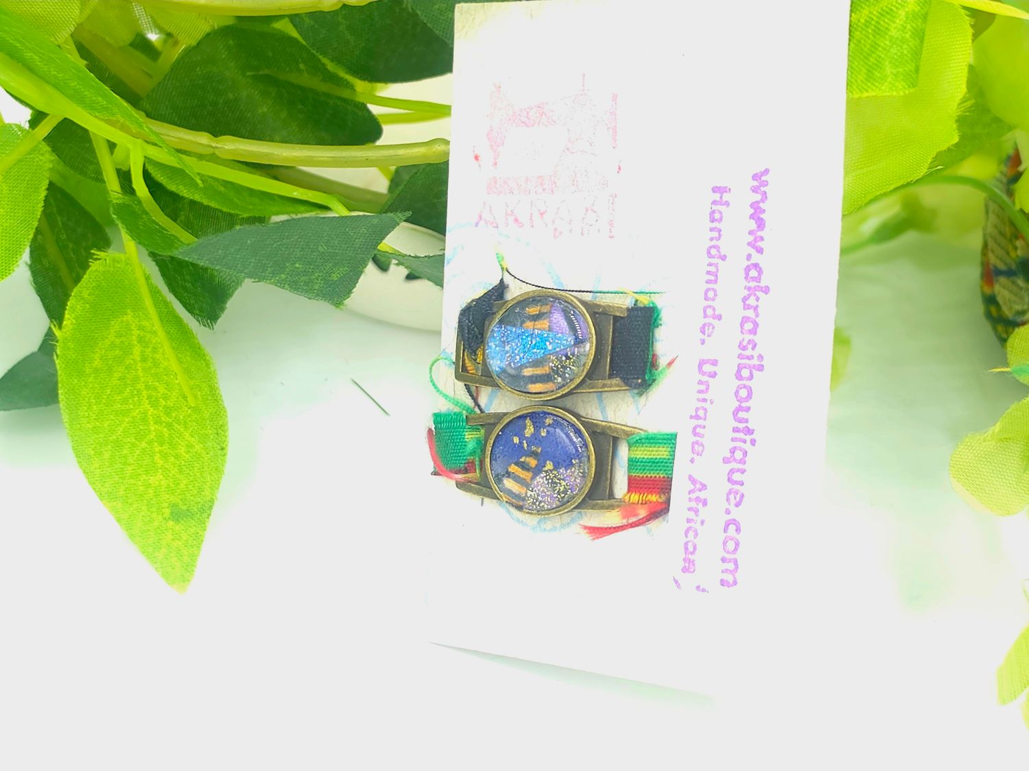Sika collection shoe tag | black kente lace locks | clothing accessories
