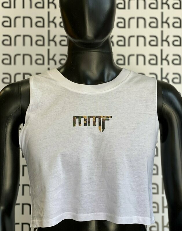 MMF LADIES MIDRIFF CROP SINGLET