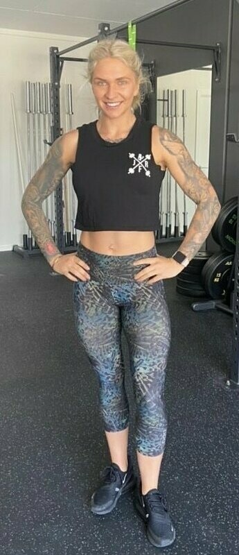 JRF LADIES MIDRIFF CROP SINGLET
