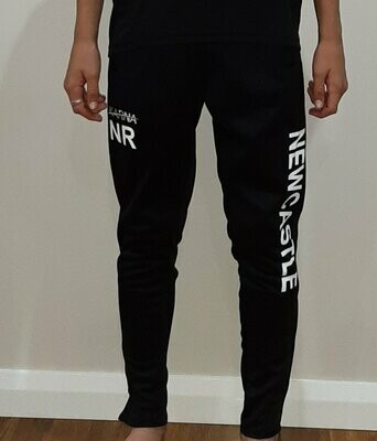 NR BLACK TAPERED TRACK PANT WITH ZIP UNISEX