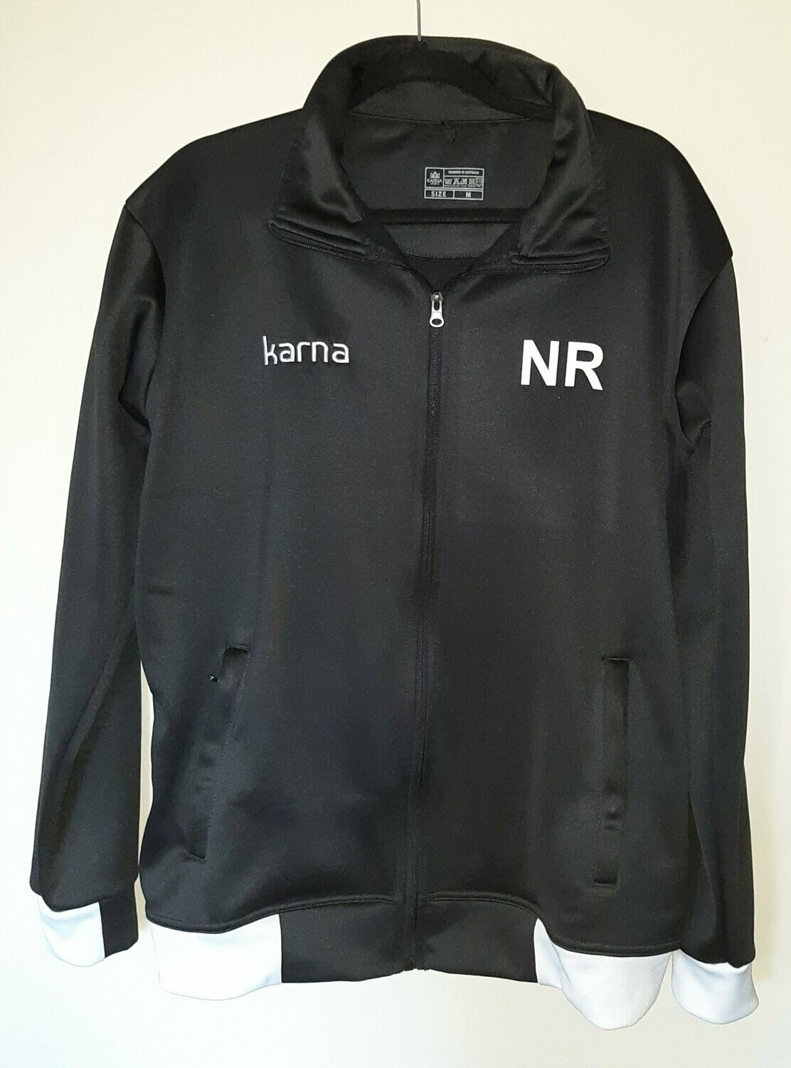 NR BLACK SPRAY JACKET WITH FOLD AWAY HOOD UNISEX