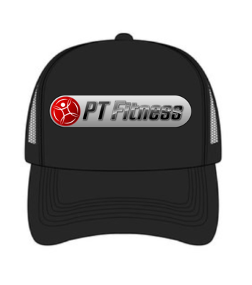 PT FITNESS BLACK TRUCKER CAP - ONE SIZE