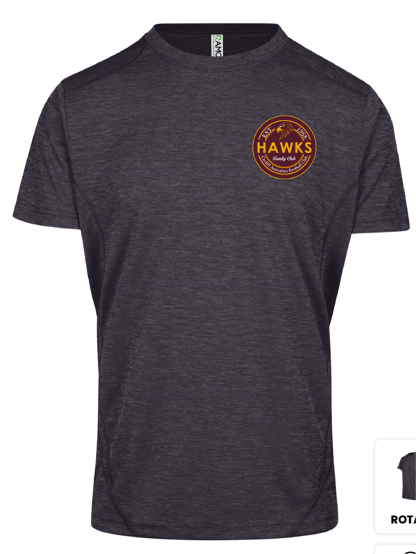 CARDIF HAWKS AFL KIDS GREY TEE SHIRT