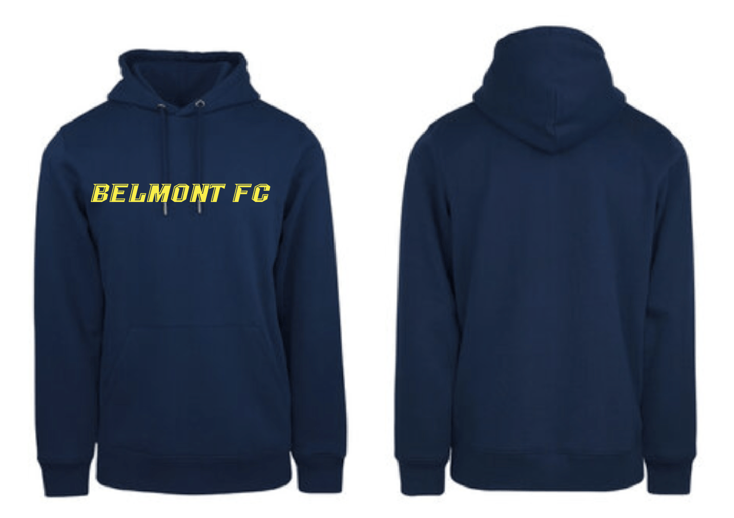 BELMONT FC CLUB UNISEX HOODIE WITH BELMONT FC TEXT