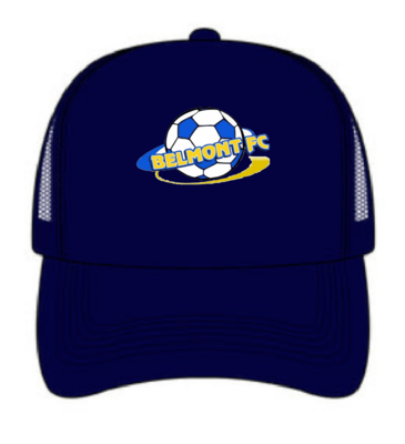 BELMONT FC CLUB UNISEX NAVY TRUCKER CAP - ADJUSTABLE