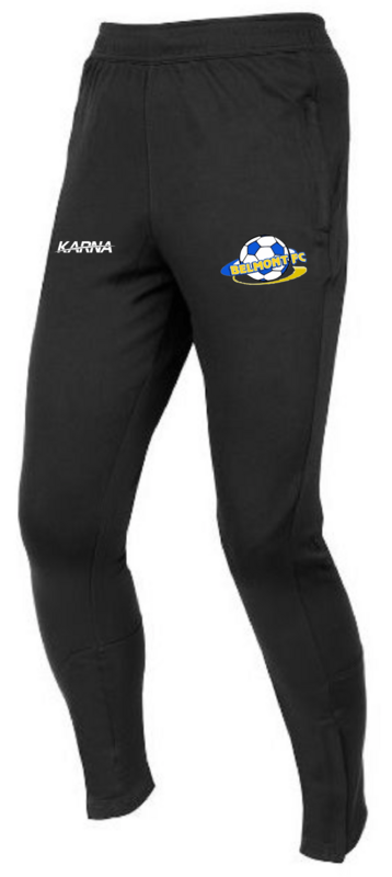 BELMONT FC CLUB UNISEX FLEECE LINED TRACK / TRAINING PANTS
